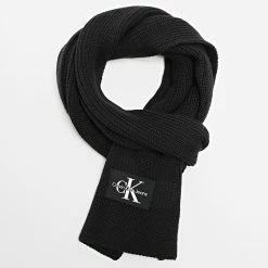 Budget ⭐ Echarpe Monologo 9906 Noir de Calvin Klein 😍