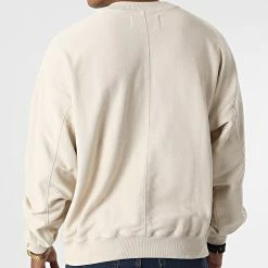 Top 10 🛒 Sweat Crewneck Monologo Textured 1893 Beige de Calvin Klein 😀 -Calvin Klein Soldes Magasin calvin klein 331176 J30J321893 ACF 20220810T155559 04