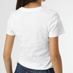 Budget 👏 Lot De 2 Tee 👕 Shirts Femme 6466 Blanc Beige de Calvin Klein 💯 -Calvin Klein Soldes Magasin calvin klein 331190 J20J216466 GV7 20220819T140218 05