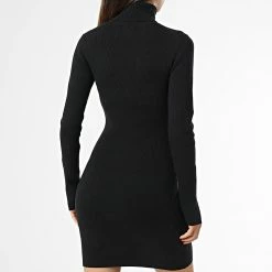 Tout neuf 🎁 Robe Pull Col Roulé Femme 9851 Noir de Calvin Klein ❤️ -Calvin Klein Soldes Magasin calvin klein 331210 J20J219851 BEH 20220819T140514 04