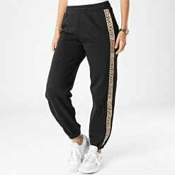 Calvin Klein Soldes Magasin 23 Offres 👍 Pantalon Jogging A Bandes Femme 9738 Noir de Calvin Klein 🧨