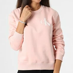 Les meilleures critiques de 👍 Sweat Crewneck Femme 0477 Rose de Calvin Klein 😀
