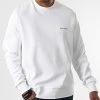 Acheter 🧨 Sweat Crewneck Micro Logo Repreve 9926 Blanc de Calvin Klein 👏