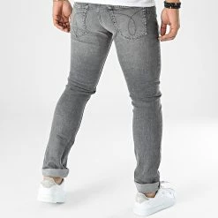 Remise 💯 Jean Slim 1464 Gris de Calvin Klein ✔️ -Calvin Klein Soldes Magasin calvin klein 332265 J30J321464 1BZ 20220822T162040 04