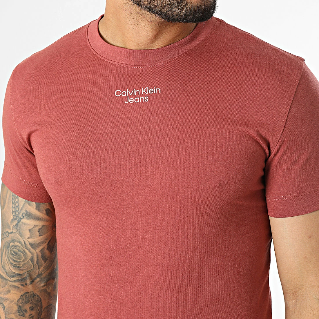 Coupon 👍 Tee 👕 Shirt Stacked Logo 0595 Brique de Calvin Klein 😀 2 Coupon 👍 Tee 👕 Shirt Stacked Logo 0595 Brique de Calvin Klein 😀 – Image 2