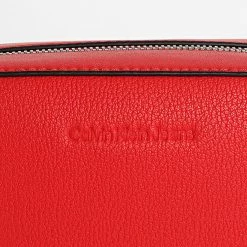Promo 🔔 Sac A Main Femme Minimal Monogram 0085 Rouge de Calvin Klein 🔥 -Calvin Klein Soldes Magasin calvin klein 332781 K60K610085 XL6 20220823T151925 03
