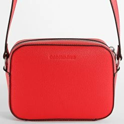 Promo 🔔 Sac A Main Femme Minimal Monogram 0085 Rouge de Calvin Klein 🔥 -Calvin Klein Soldes Magasin calvin klein 332781 K60K610085 XL6 20220823T151926 04