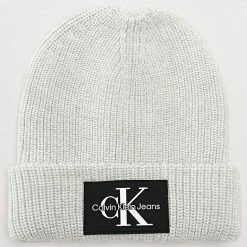Acheter ❤️ Bonnet Monologo Patch 7383 Gris Chiné de Calvin Klein ❤️