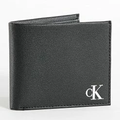 Offres 🤩 Portefeuille Mono Silver 9866 Noir de Calvin Klein 😍