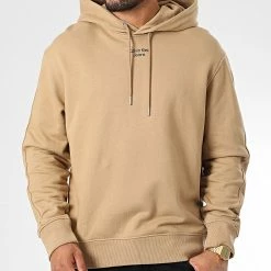 Vente flash 🧨 Sweat Capuche 0604 Beige de Calvin Klein 👏 -Calvin Klein Soldes Magasin calvin klein 333045 J30J320604 GV7 20220818T150624 03