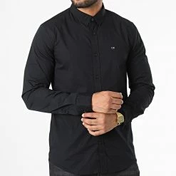 Sortie 🔥 Chemise Manches Longues Stretch Poplin 0856 Noir de Calvin Klein 🎁 6 Sortie 🔥 Chemise Manches Longues Stretch Poplin 0856 Noir de Calvin Klein 🎁 -Calvin Klein Soldes Magasin calvin klein 333272 k10k110856 BEH 20220819T142100 03