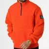 Tout neuf 👏 Sweat Col Zippé Fourrure 2196 Orange de Calvin Klein 😉