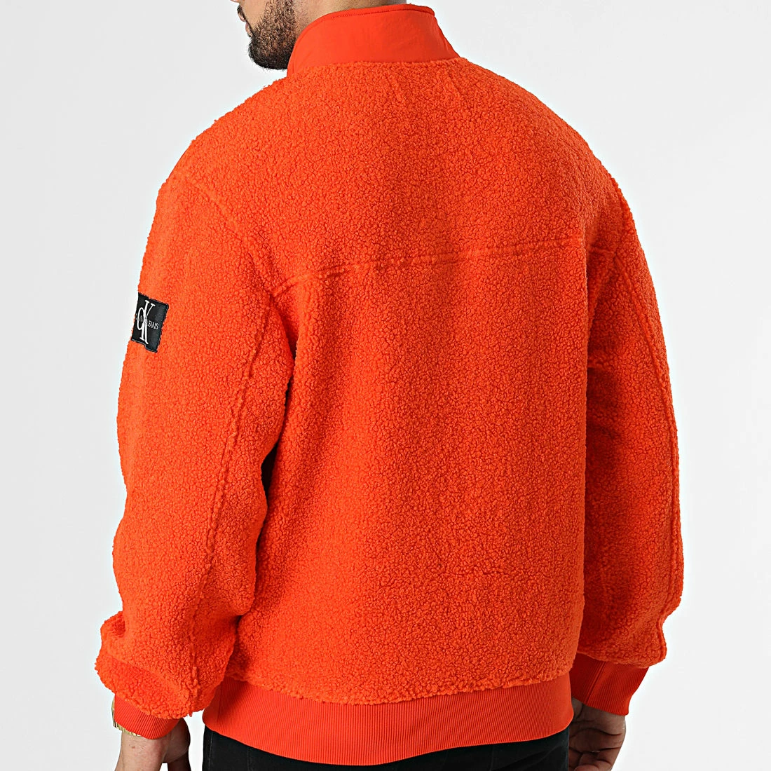 Tout neuf 👏 Sweat Col Zippé Fourrure 2196 Orange de Calvin Klein 😉 4 Tout neuf 👏 Sweat Col Zippé Fourrure 2196 Orange de Calvin Klein 😉 – Image 4