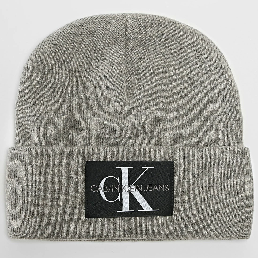 Nouveau 🌟 Bonnet Monologo Patch 6246 Gris Chiné de Calvin Klein ✔️ 1 Nouveau 🌟 Bonnet Monologo Patch 6246 Gris Chiné de Calvin Klein ✔️
