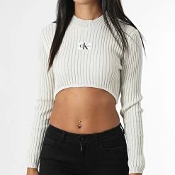 Sortie 😉 Pull Crop Femme 9648 Beige de Calvin Klein 🧨 6 Sortie 😉 Pull Crop Femme 9648 Beige de Calvin Klein 🧨 -Calvin Klein Soldes Magasin calvin klein 333654 j20j219648 ACF 20220906T144905 03