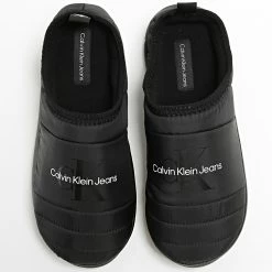 Promo 💯 Chaussons Home Slipper 0546 Noir de Calvin Klein ❤️