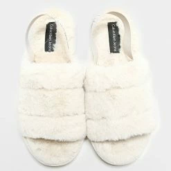 Nouveau 🔥 Chaussons Femme Home 0751 Beige de Calvin Klein 🔥