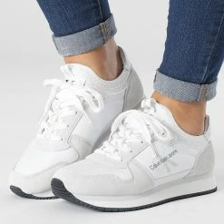 Top 10 🎁 Baskets Femme Runner Sock 0840 Bright White de Calvin Klein ✨