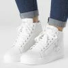 Nouveau 💯 Baskets Femme Classic Cupsole Mid 0777 White Silver de Calvin Klein 💯