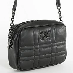 Budget 😀 Sac A Main Femme Re-Lock Quilt 9859 Noir de Calvin Klein 😀