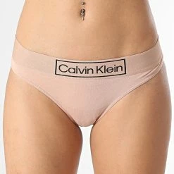 Nouveau 👏 Culotte Femme 👙 Bikini QF6775E Beige de Calvin Klein 🧨