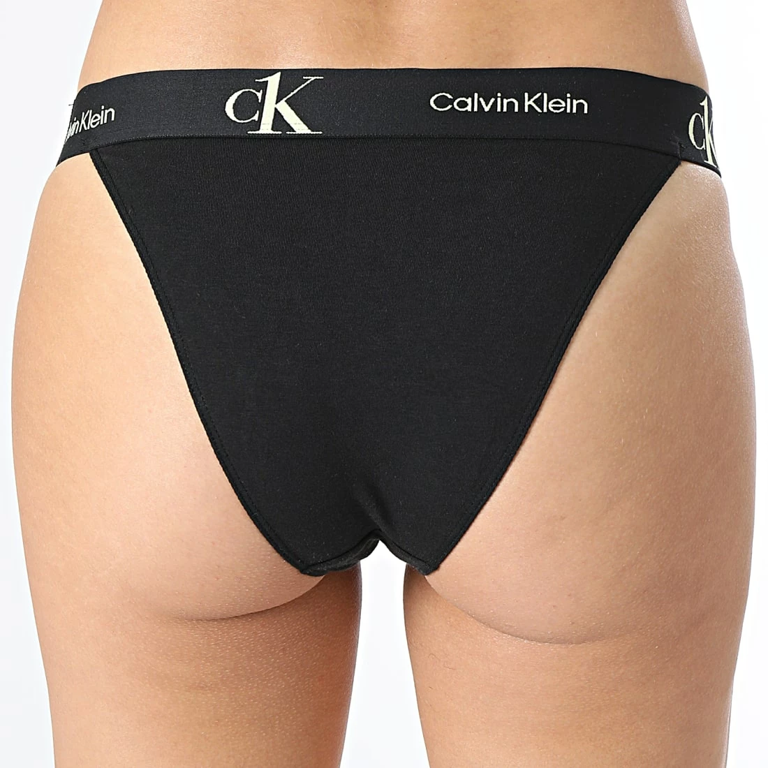 Meilleure vente 🔥 Culotte Femme High Leg Tanga QF6966E Noir de Calvin Klein 🛒 2 Meilleure vente 🔥 Culotte Femme High Leg Tanga QF6966E Noir de Calvin Klein 🛒 – Image 2