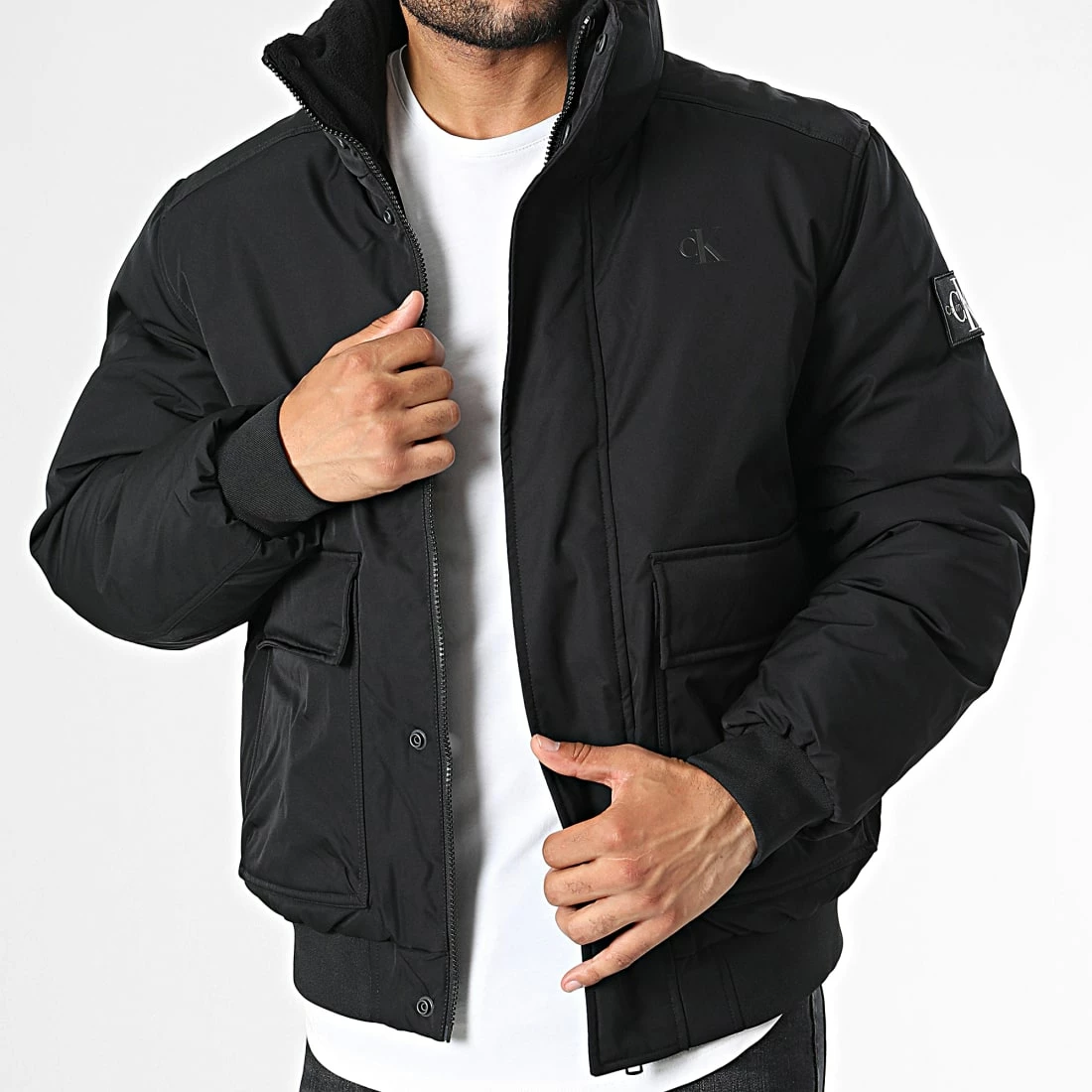 Budget 🌟 Blouson Non Down Technical 2181 Noir de Calvin Klein ✔️ 1 Budget 🌟 Blouson Non Down Technical 2181 Noir de Calvin Klein ✔️