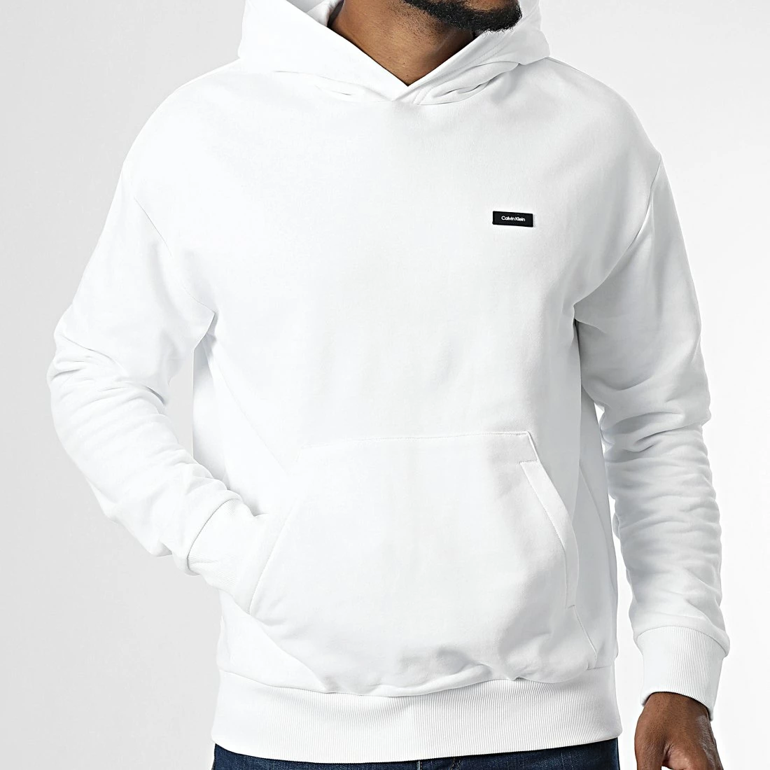 Meilleure vente 🤩 Sweat Capuche Cotton Comfort 0606 Blanc de Calvin Klein 😍 3 Meilleure vente 🤩 Sweat Capuche Cotton Comfort 0606 Blanc de Calvin Klein 😍 – Image 3