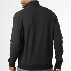Promo ✨ Sweat Col Zippé Cotton Comfort Quarter Zip 0627 Noir de Calvin Klein 🔥 -Calvin Klein Soldes Magasin calvin klein 335307 K10K110627 BEH 20220905T160803 04