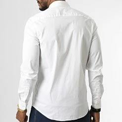 Les meilleures critiques de 🔥 Chemise Manches Longues Stretch Poplin 0856 Blanc de Calvin Klein 💯 -Calvin Klein Soldes Magasin calvin klein 335318 K10K110856 YAF 20220905T155850 04