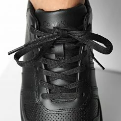 Acheter ⌛ Baskets Low Top Lace up Leather 0471 Triple Black de Calvin Klein 👏 -Calvin Klein Soldes Magasin calvin klein 336023 HM0HM00471 00U 20220909T154716 03