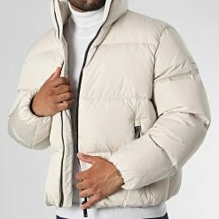 De gros 🎁 Doudoune Comfort Fit 0358 Beige de Calvin Klein 🎁