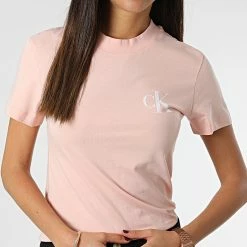 Grosses soldes 🤩 Tee 👚 Shirt 0478 Rose de Calvin Klein ⭐ -Calvin Klein Soldes Magasin calvin klein 336620 J20J220478 TKY 20221013T153208 03