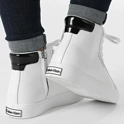 Bon marché 🤩 Baskets Montantes Femme Vulc High Top 0840 White de Calvin Klein 🔔 -Calvin Klein Soldes Magasin calvin klein 337623 HW0HW00840 0K6 20220921T152656 04
