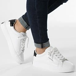 De gros 👍 Baskets Femme Vulc Lace Up 0839 White de Calvin Klein 🎁 -Calvin Klein Soldes Magasin calvin klein 337844 HW0HW00839 0K6 20220921T152817 03