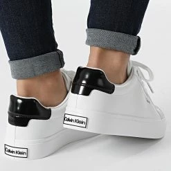 De gros 👍 Baskets Femme Vulc Lace Up 0839 White de Calvin Klein 🎁 -Calvin Klein Soldes Magasin calvin klein 337844 HW0HW00839 0K6 20220921T152818 04