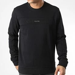 Meilleure vente 🔥 Sweat Crewneck GMF2A319 Noir de Calvin Klein 👏 -Calvin Klein Soldes Magasin calvin klein 337887 GMF2W319 BAE 20221027T155510 03