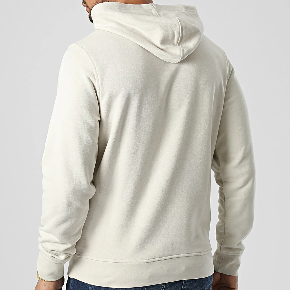 Promo ⌛ Sweat Capuche Réfléchissant GMS2W304 Beige de Calvin Klein 🛒 4 Promo ⌛ Sweat Capuche Réfléchissant GMS2W304 Beige de Calvin Klein 🛒 – Image 4