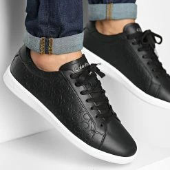 Vente flash ⭐ Baskets Low Top Lace Up Mono 0845 Black Seasonal Mono de Calvin Klein 😀