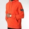 Vente flash 🛒 Sweat Capuche Monogram Sleeve 4036 Orange de Calvin Klein 😉