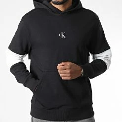 Coupon 🌟 Sweat Capuche 1882 Noir de Calvin Klein 🔥