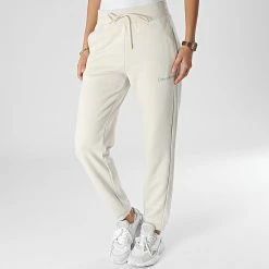 Remise ✔️ Pantalon Jogging Femme GWS2P608 Beige de Calvin Klein 💯