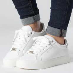 De gros ⌛ Baskets Femme Vulc Lace Up 1342 White Pale Gold de Calvin Klein 😉