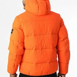 Grosses soldes 😍 Doudoune Capuche Crinkle Nylon Puffer 0336 Orange de Calvin Klein ✔️ -Calvin Klein Soldes Magasin calvin klein 339422 K10K110336 S04 20220927T154304 04