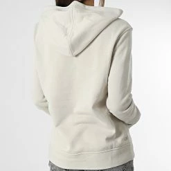 Nouveau 😉 Sweat Capuche Femme GWS2W311 Beige de Calvin Klein 💯 -Calvin Klein Soldes Magasin calvin klein 340827 GWS2W311 2JX 20221114T122424 04
