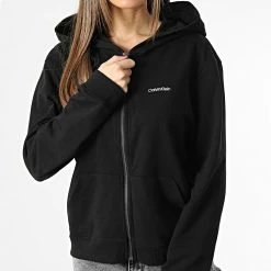 Top 10 👏 Sweat Capuche Zippé Femme QS6869E Noir de Calvin Klein 🎉 -Calvin Klein Soldes Magasin calvin klein 341319 QS6869E UB1 20221114T160000 03