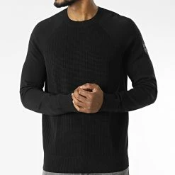 De gros 🥰 Pull Structure 0412 Noir de Calvin Klein 🔔 -Calvin Klein Soldes Magasin calvin klein 342887 K10K110412 BEH 20221020T111912 03