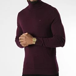 Sortie ⌛ Pull Col Roulé Superior 0420 Violet de Calvin Klein ✨ -Calvin Klein Soldes Magasin calvin klein 342895 K10K110420 V2A 20221014T142708 03