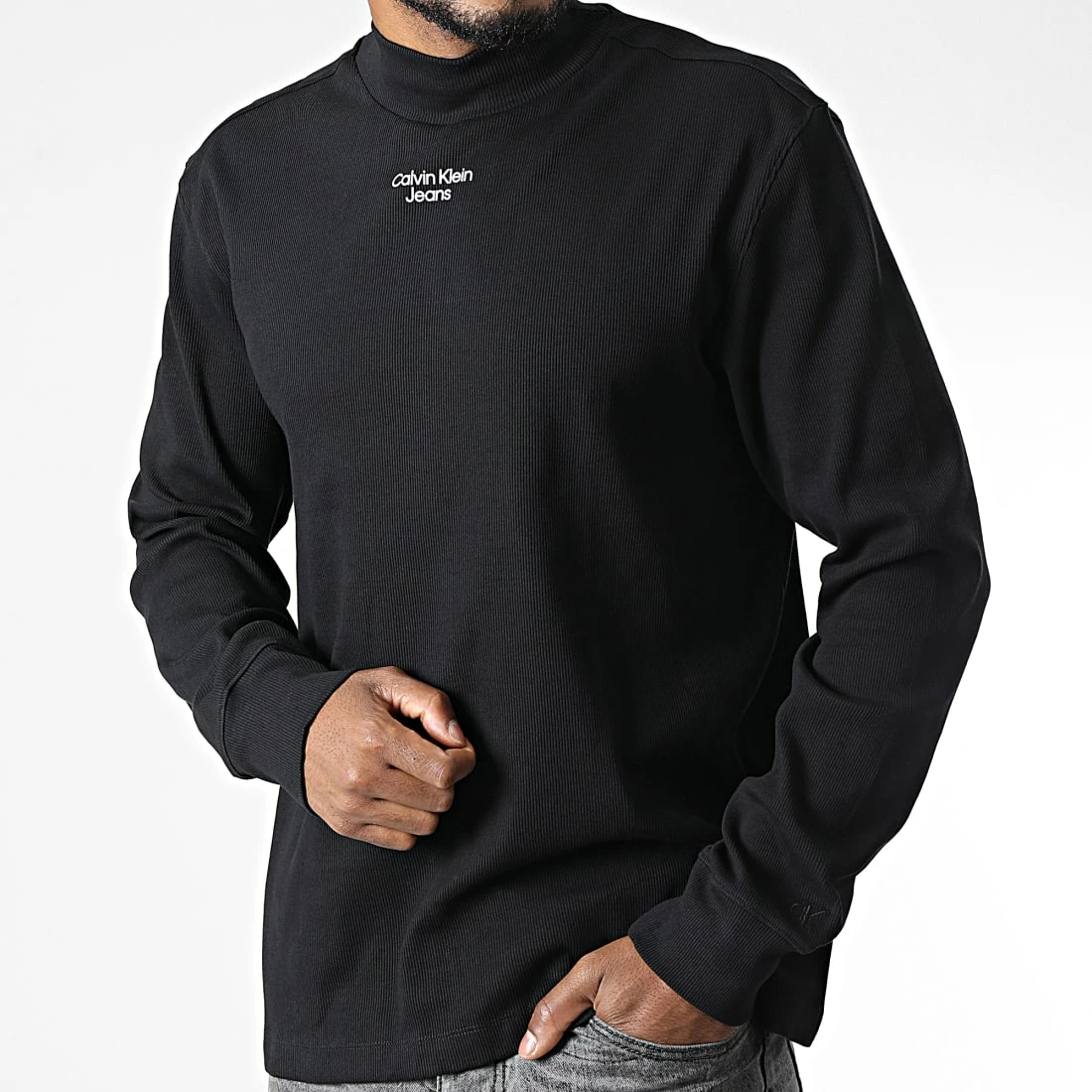 Grosses soldes 😀 Pull 2197 Noir de Calvin Klein ⭐ 3 Grosses soldes 😀 Pull 2197 Noir de Calvin Klein ⭐ – Image 3