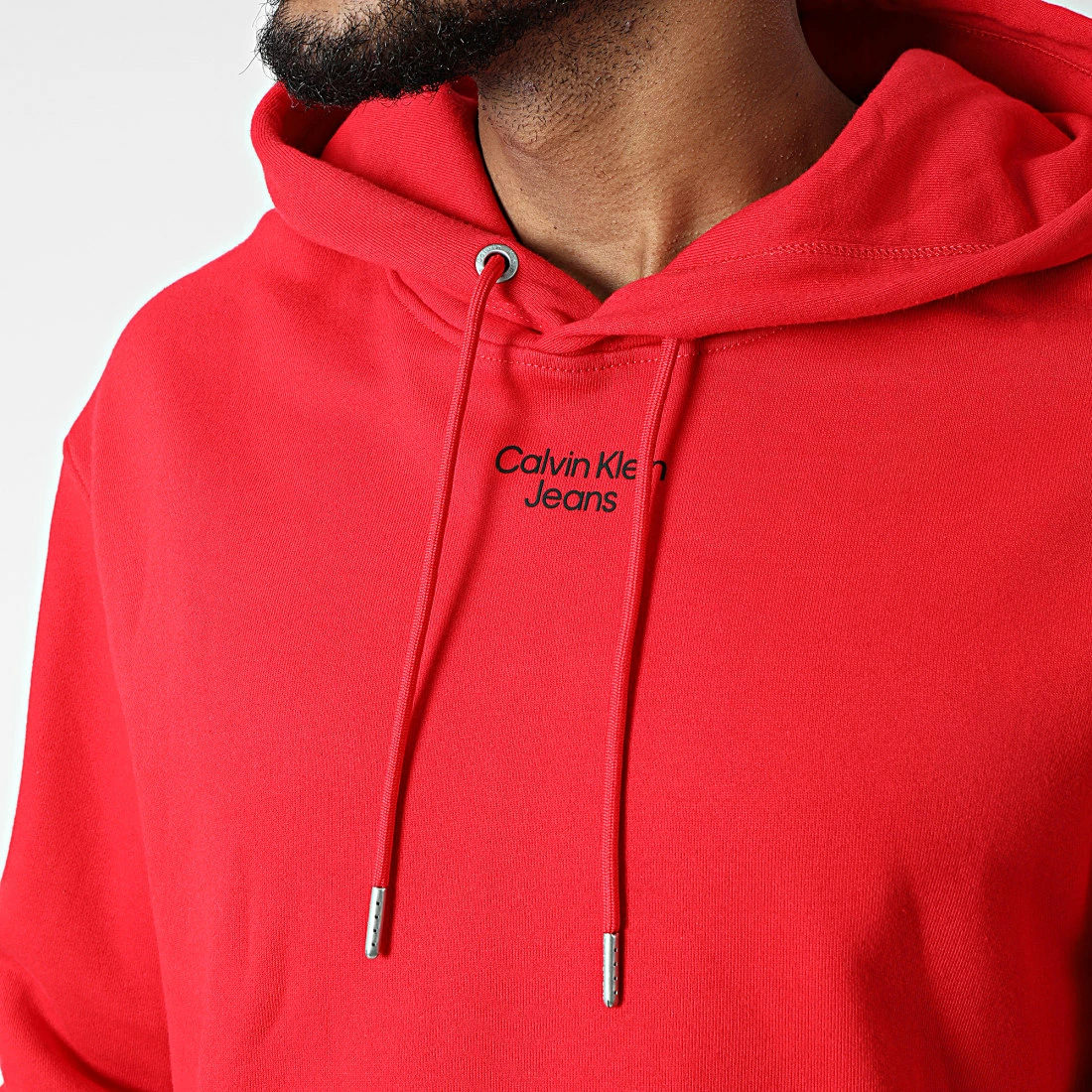 Promo 👏 Sweat Capuche 0604 Rouge de Calvin Klein 🥰 2 Promo 👏 Sweat Capuche 0604 Rouge de Calvin Klein 🥰 – Image 2